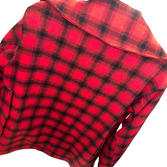 L.L. Bean INCREDIBLE vintage original red buffalo check plaid wool hunting jkt40 - Picture 3 of 7
